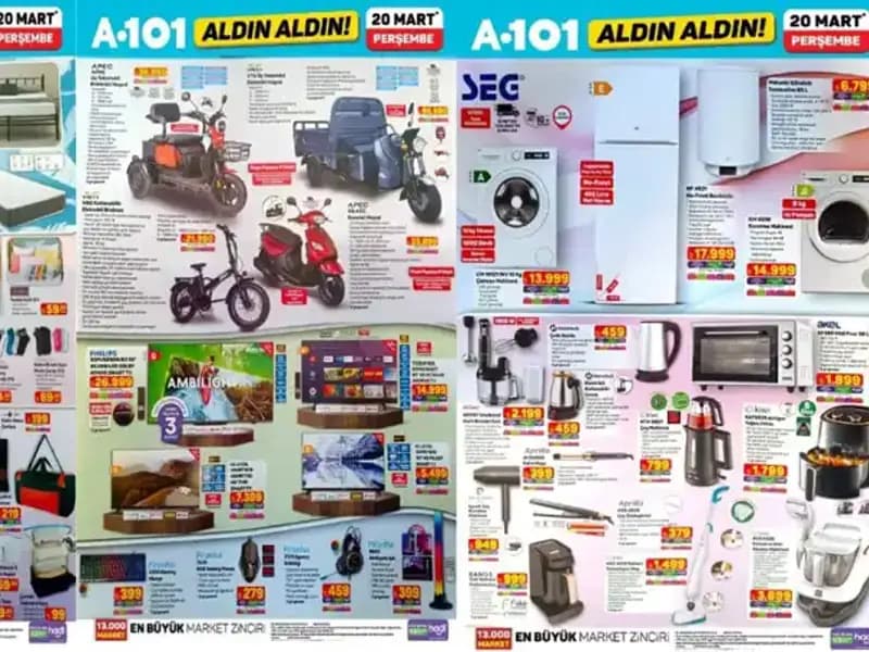 A101'de 20 Mart'ta Neler Var? Airfryer'dan Gaming Ekipmanlarına Kadar!
