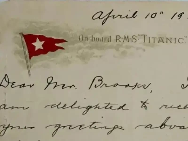 Titanik’in “Kehanet” Mektubu Müzayede ile Satışa Sunuluyor!