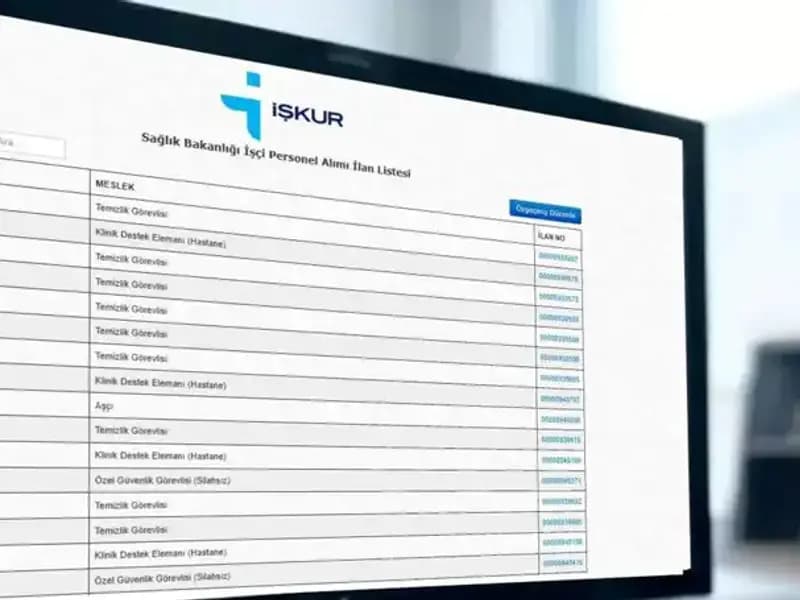 İŞKUR ve Sağlık Bakanlığı'ndan Dev İşçi Alımı: Başvuru Detayları Açıklandı!