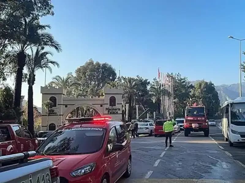 Muğla'daki Lüks Oteldeki Yangın, Tüm Tatilcilere Korku Dolu Anlar Yaşattı