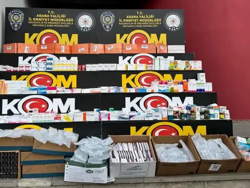 Adana'da Yasa Dışı İlaç Operasyonu: 500 Bin TL Değerinde İlaç Ele Geçirildi
