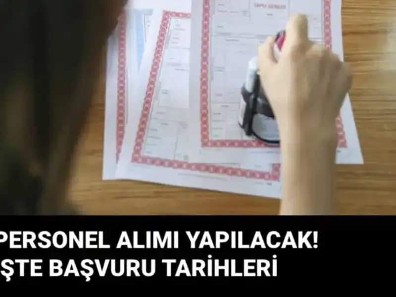 Tapu ve Kadastro Genel Müdürlüğü 900 Yeni Sözleşmeli Personel Alıyor!