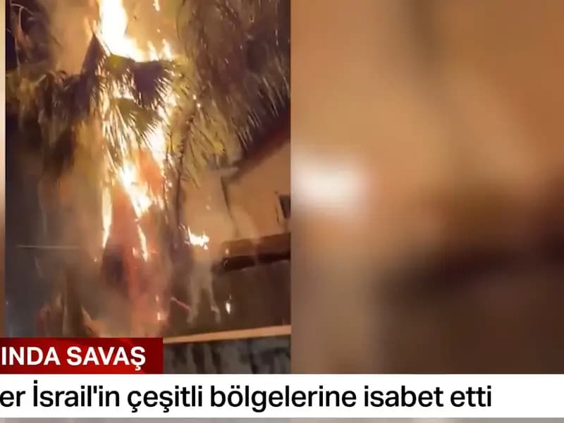 İran, Gece Vakti İsrail'e Çok Başlıklı Füze Saldırısı Gerçekleştirdi