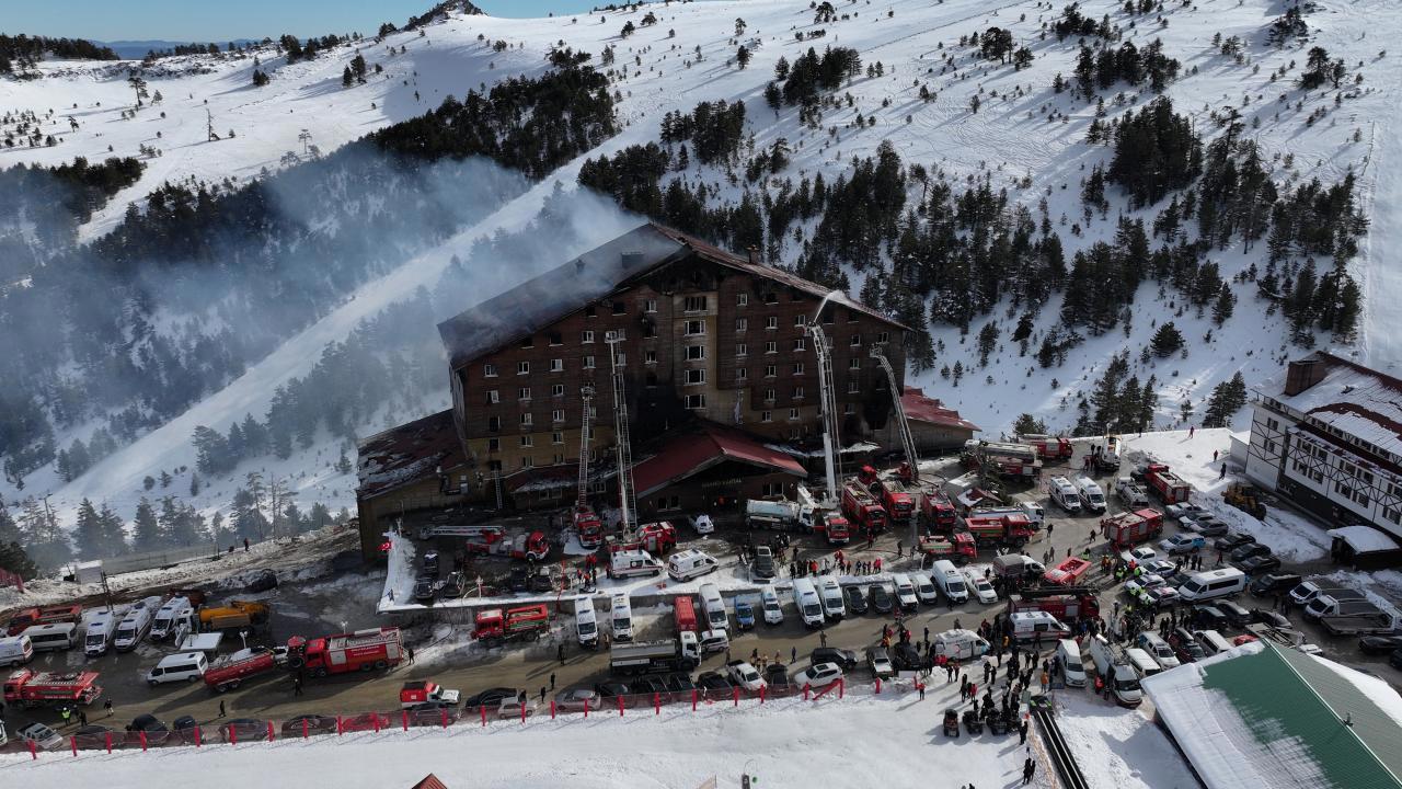 Kartalkaya'daki Oteli Yakan 6 Zanlı Tutuklandı