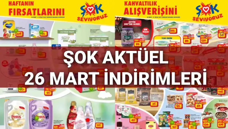 ŞOK Aktüel Kataloğu 26 Mart: İndirim Şenliği Başladı!