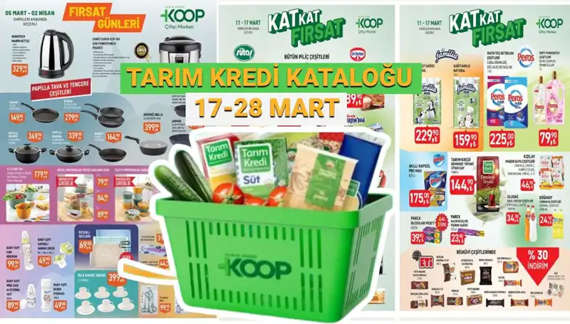 20-27 Mart Tarım Kredi Kooperatif Marketleri İndirimli Ürünleriyle Alışveriş Keyfi