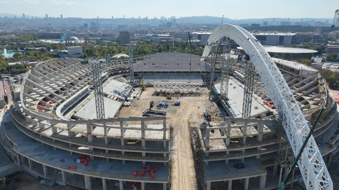 Ankara'nın Yeni Stadyumu İnşaatı Hızla İlerliyor