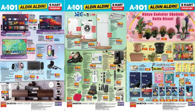 A101 Marketlerinde 6 Mart’tan İtibaren Göz Alıcı Aktüel Ürünler Sizi Bekliyor