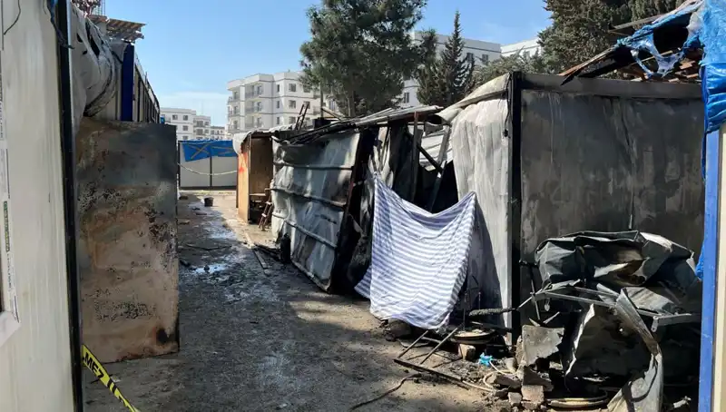 İşçilerin Kaldığı Konteynerde Yangın Çıktı: Olayın Ayrıntıları Ortaya Çıktı