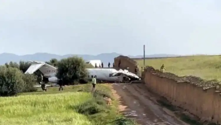 Uçak Kazasında Acı Kayıp: Pistten Çıkan Uçak Duvara Çarptı!